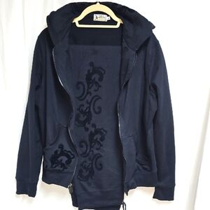 Nilla Shields Stylish Black Set With Zip-Up Hoodie